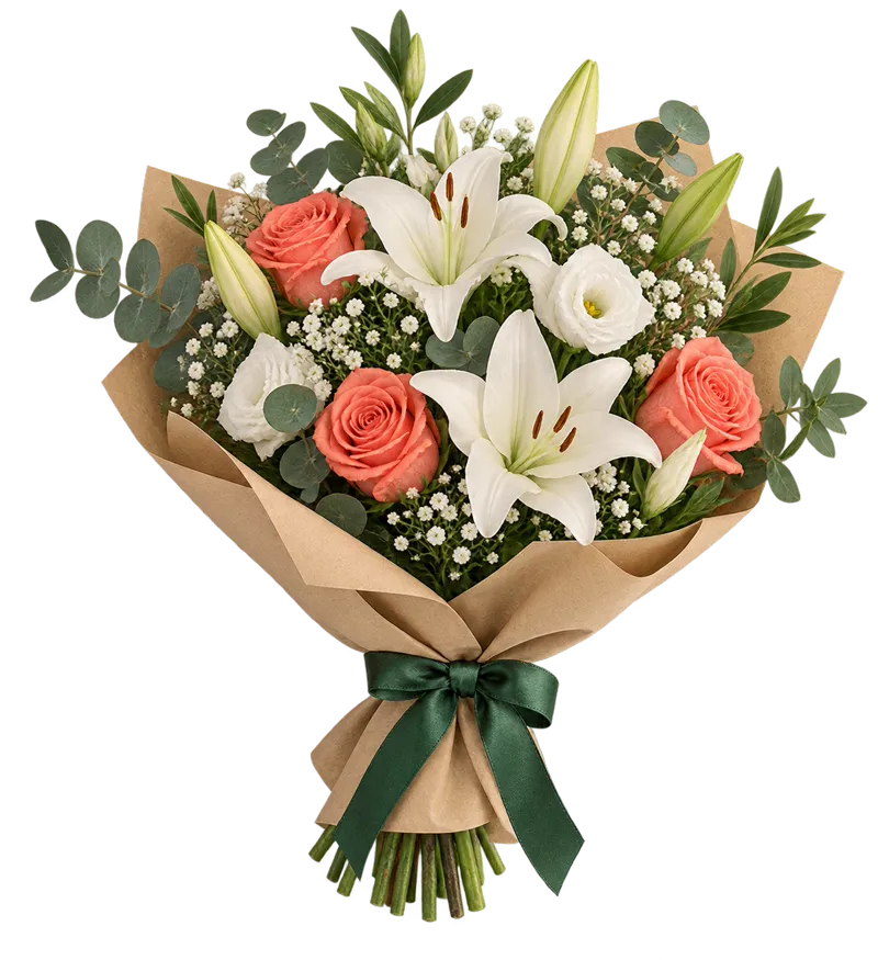 Illustrated flower arrangement